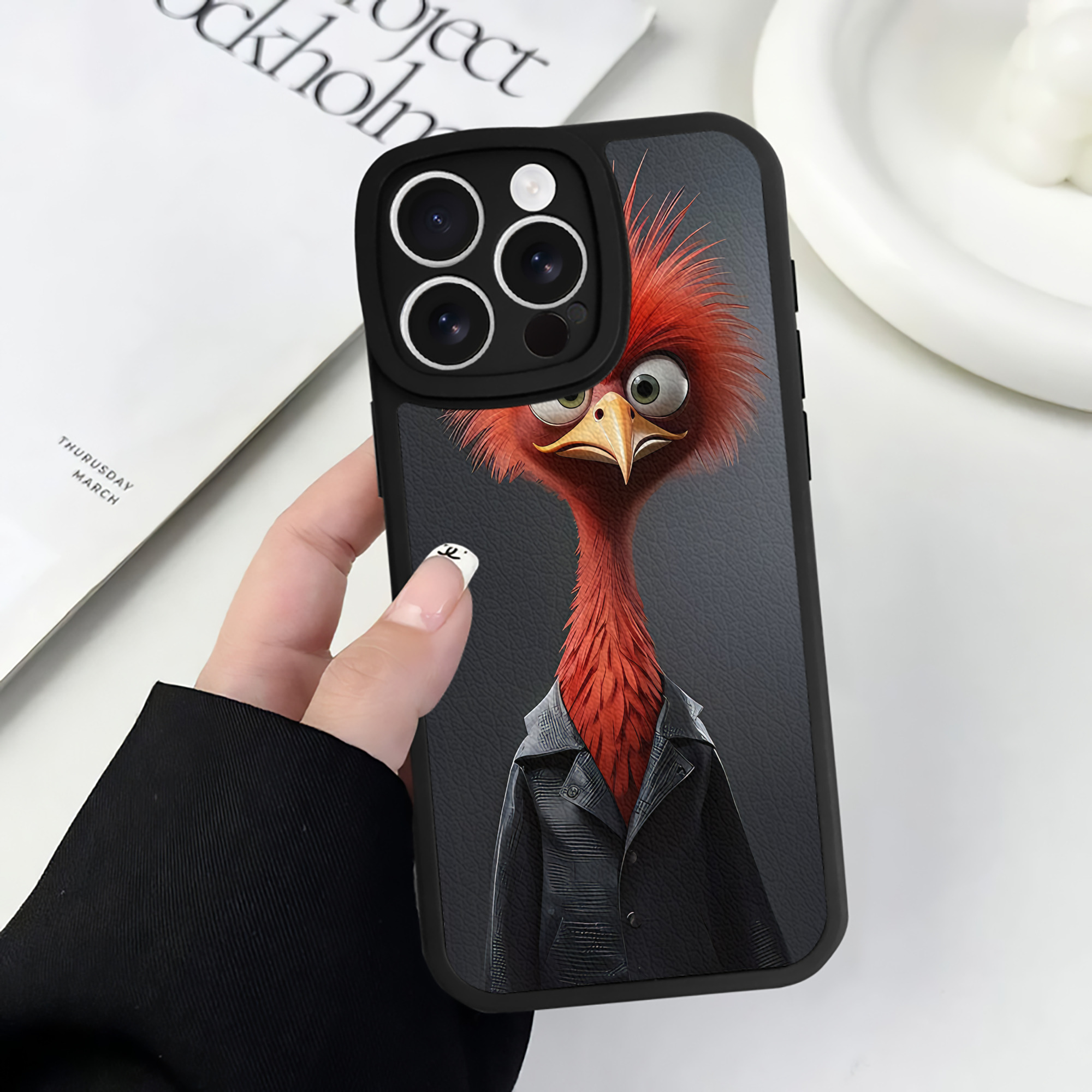 （画像用） Angry Birds アングリーバード 【iPhone 16シリーズ対応】シリコンスマホケース（レザー調） 材質：シリコン